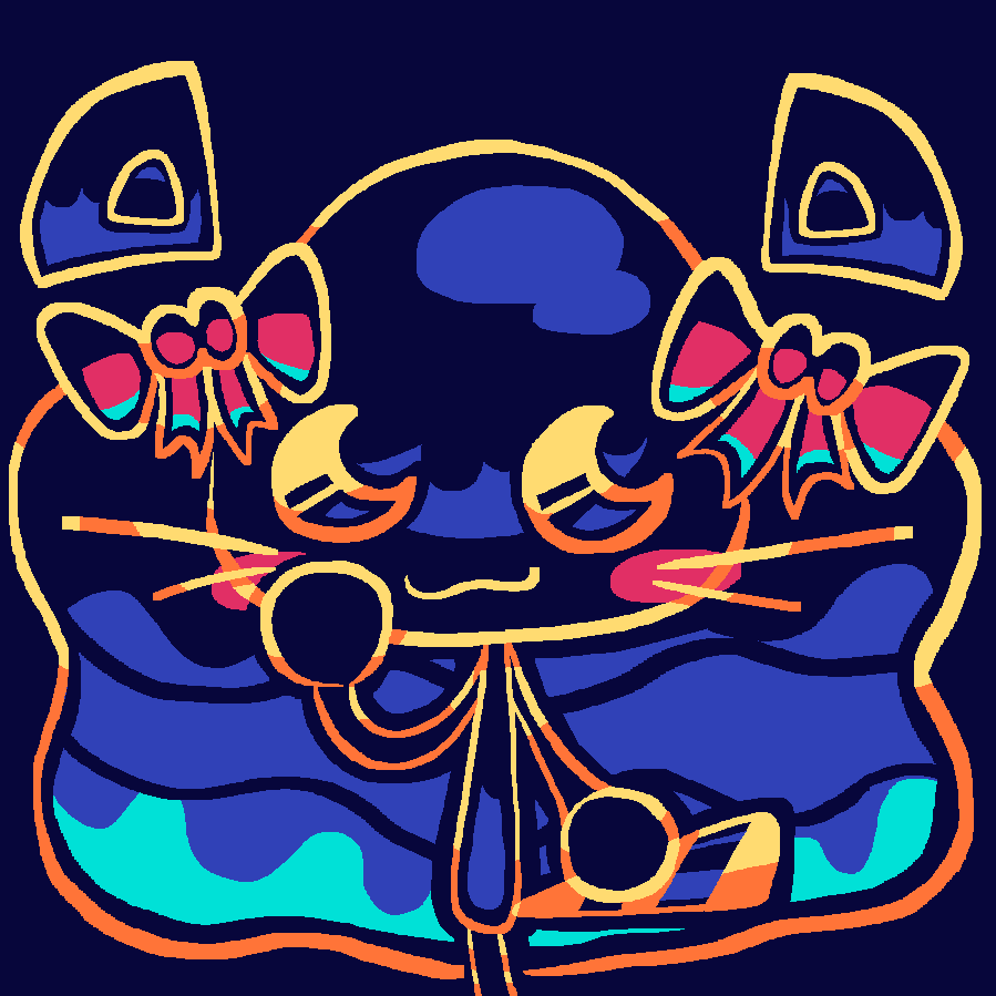 hypoluna with 2 bows in hair